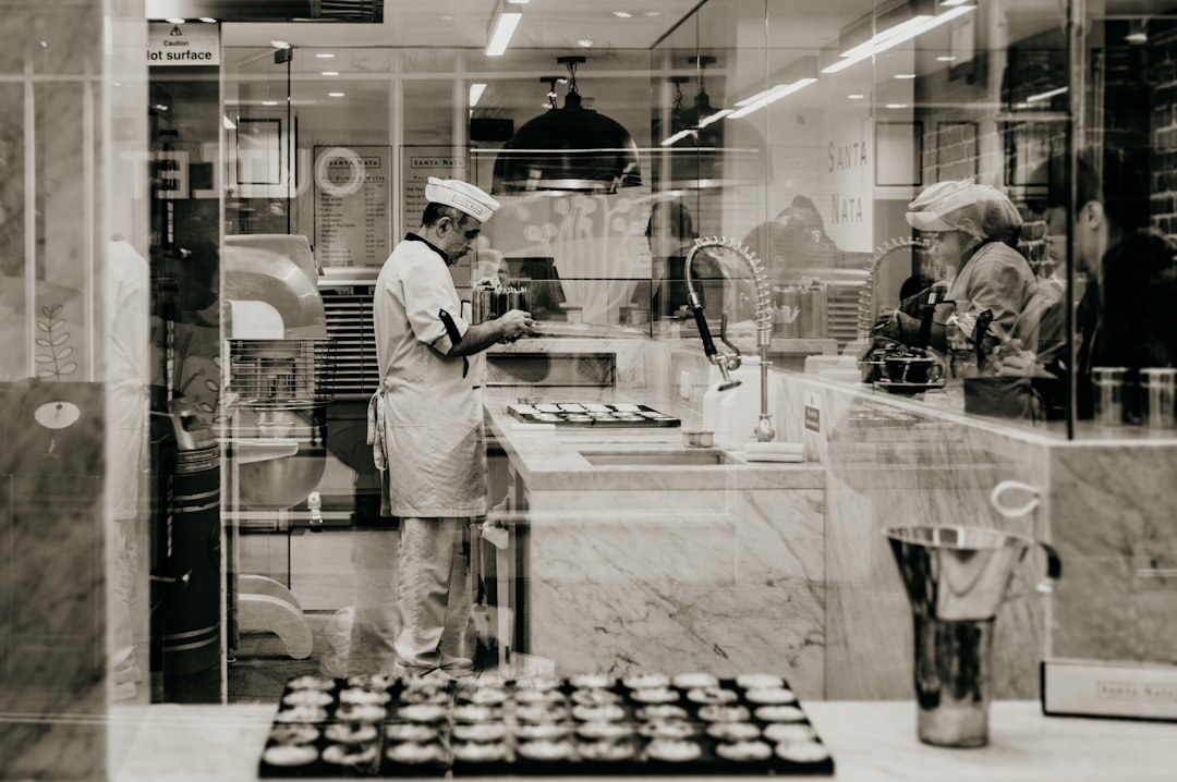 baker in shop